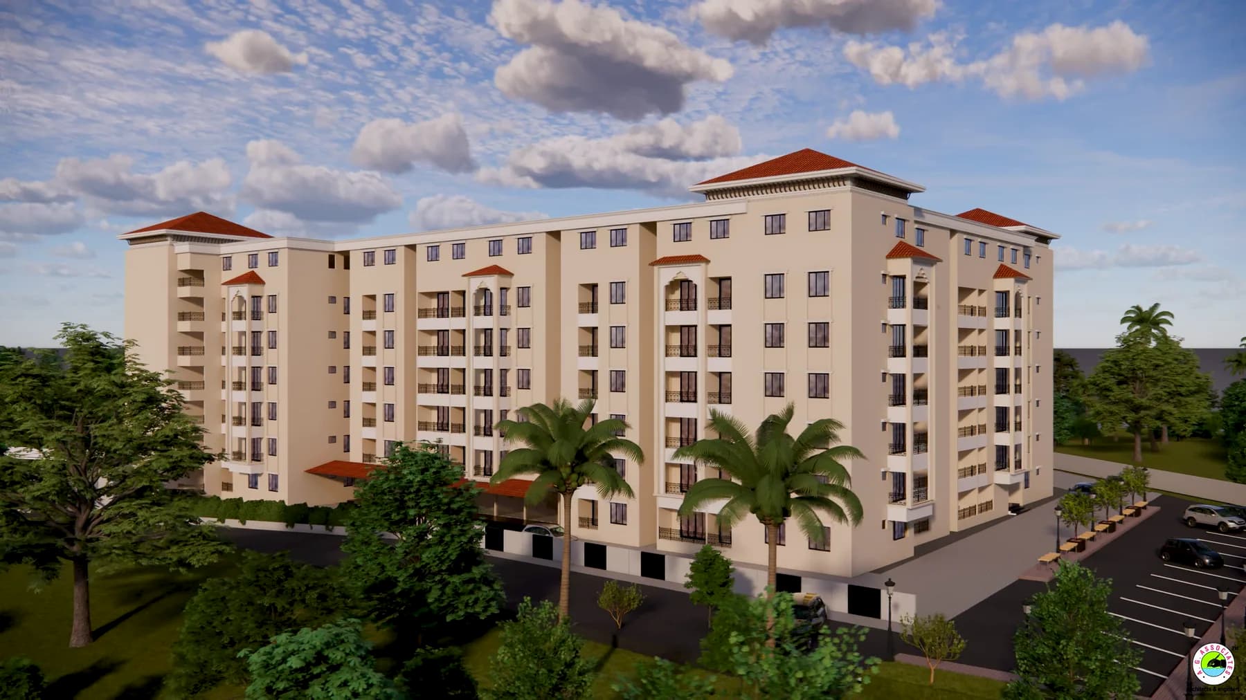 Architectural view of the Vani Vilasa apartment community