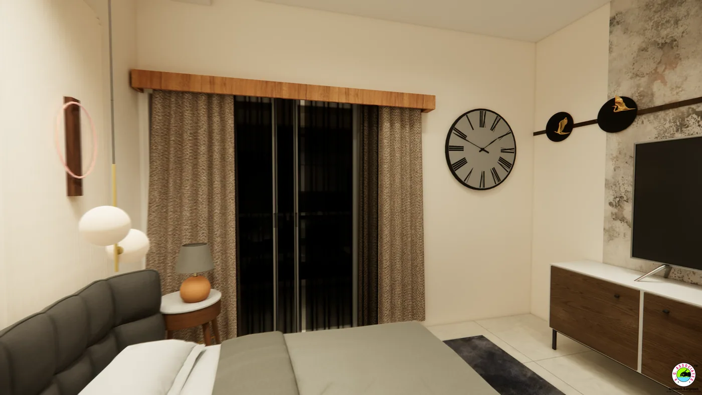 Studio residence interior at Vani Vilasa in Sringeri